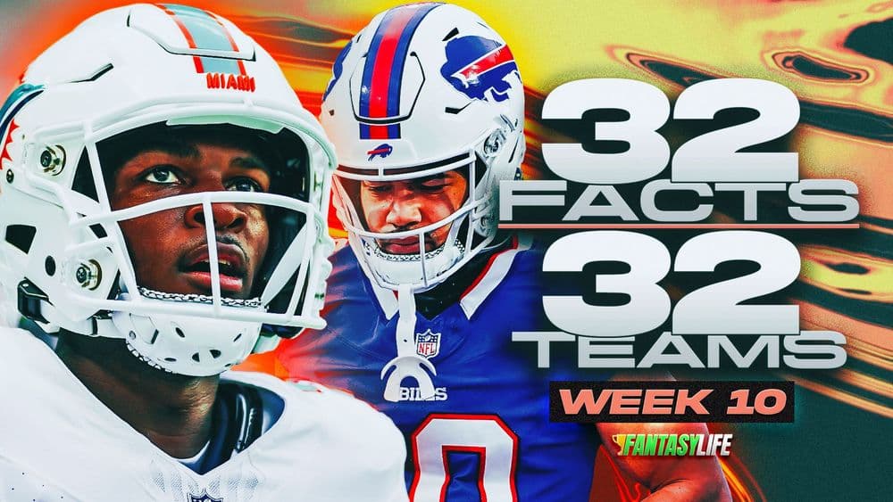 Fantasy Football Week 10: 32 Facts For 32 Teams