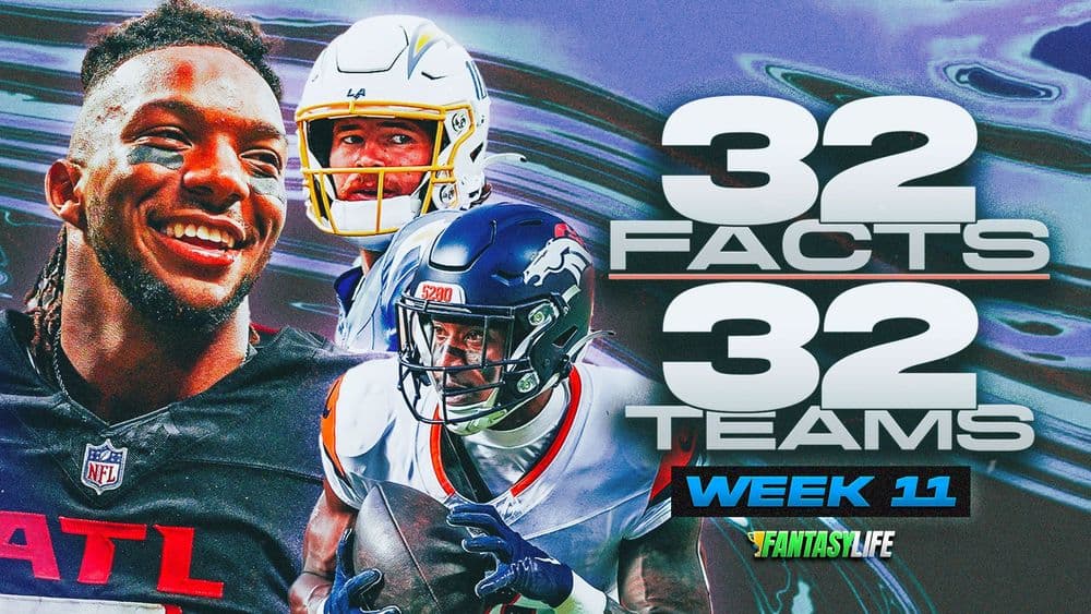Fantasy Football Week 11: 32 Facts For 32 Teams