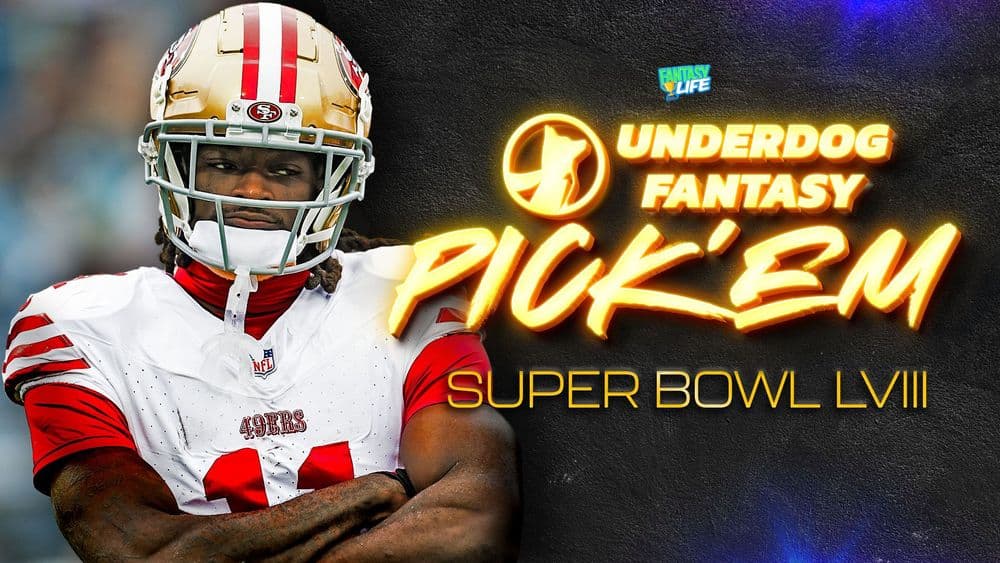 Underdog Pick'em Plays. Top Picks for Super Bowl 58.
