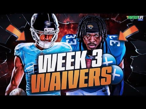 Week 3 Add/Drops for Fantasy Football 