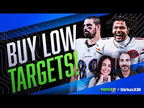 Fantasy Football Week 8 Buy Low Candidates and Tight End Day Targets!