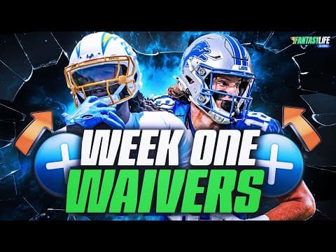 Add These Waiver Wire Guys Before the Post-Week 1 Rush (+ Streamers!)