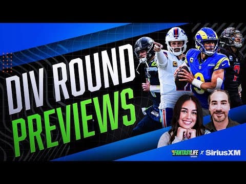 Divisional Round Game Previews, Predictions, and Fantasy Player Projections!