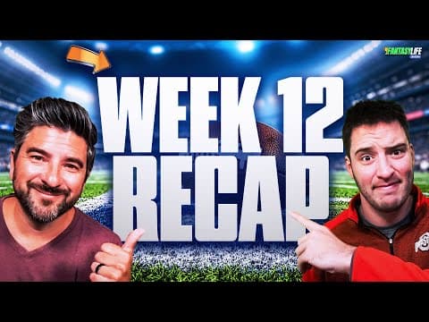 Fantasy Breakdown of EVERY NFL Week 12 Game (INSTANT ANALYSIS!)