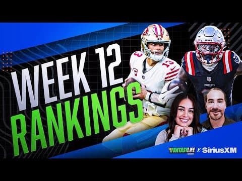 Fantasy Football Week 12 Rankings, Predictions, and TNF Preview!