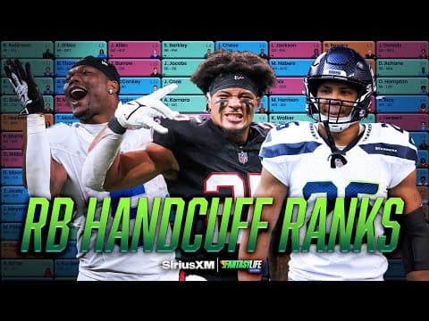 Our RB Handcuff Rankings for 2025 Fantasy Football