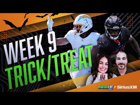 Week 9 Fantasy Football Start/Sit Advice and Trick or Treat Trust Meter!