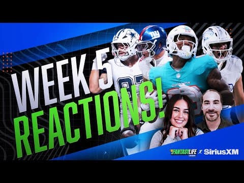 2025 Fantasy Football Week 5 Reactions: Tight End Day Comes Early!