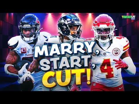 Are We Starting, Cutting or Marrying These Fantasy Football Players?