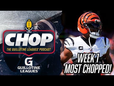 Most Chopped Players in Week 1 Guillotine Leagues™ (and What to Bid on Them!)