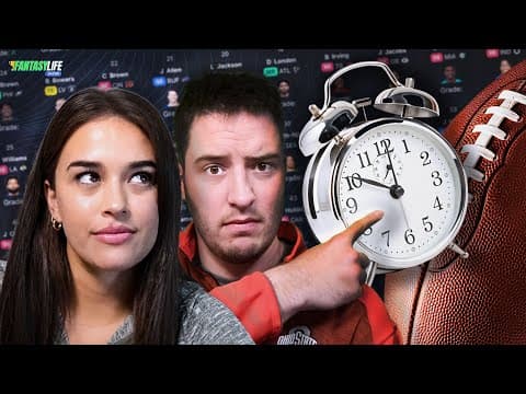 Drafting a Fantasy Football Team in the 11th Hour