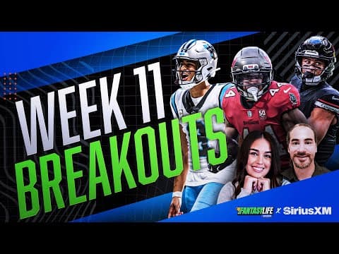 Week 11 Fantasy Breakouts & Busts + MNF Props & Early Week 12 odds!
