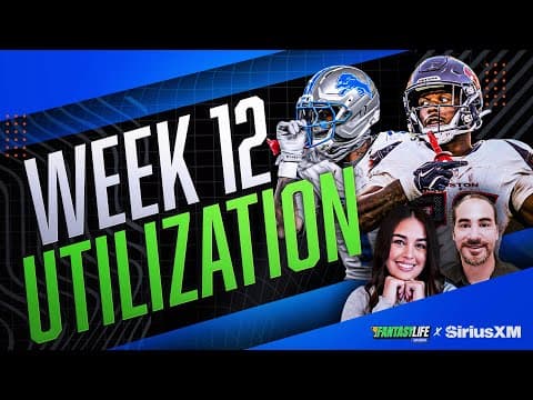 Fantasy Football Week 12: Utilization Report and Waiver Wire Targets!