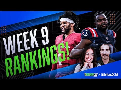 Fantasy Football Stock Watch & Early Week 9 Rankings!