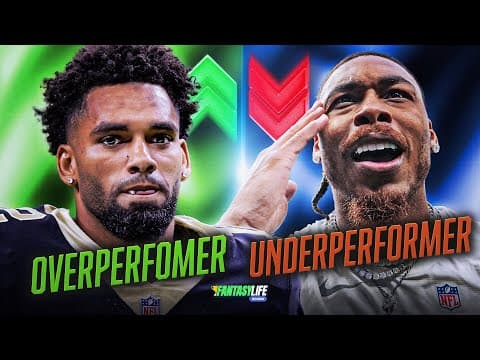 Fantasy Football's Biggest Over and Under-performers From 2025