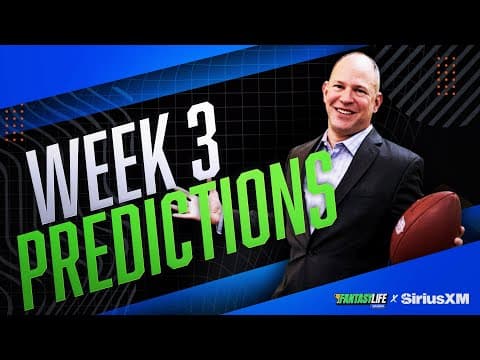 Matthew Berry’s Predictions for Week 3 of 2025 Fantasy Football