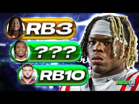 Top 12 Rookie RBs in the 2025 NFL Draft (Film vs. Analytics Rankings!)
