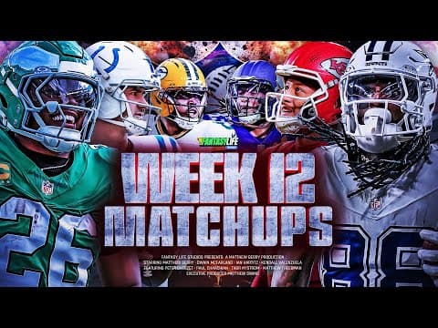 Breaking Down Every Week 12 Matchup for Fantasy Football
