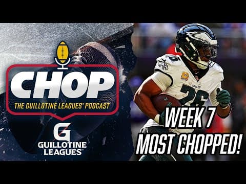 Most Chopped Players in Week 7 Guillotine Leagues™ (and What to Bid on Them!)