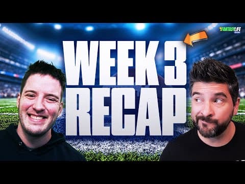 Fantasy Breakdown of EVERY NFL Week 3 Game (INSTANT ANALYSIS!)
