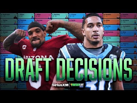 Draft Day Dilemmas–Players We’re Drafting in 2025 Fantasy Football