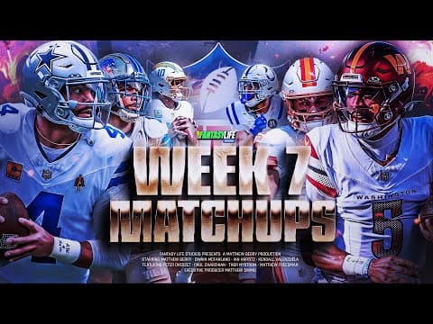 Breaking Down Every Week 7 Matchup for Fantasy Football