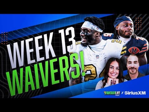 Fantasy Football Week 13: Utilization Report and Waiver Wire Targets!