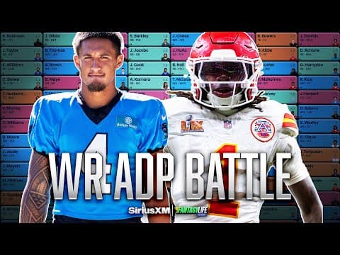Fantasy Football ADP Battle: Wide Receiver Edition