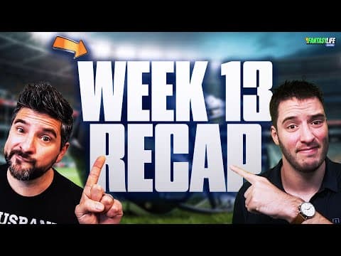 Fantasy Breakdown of EVERY NFL Week 13 Game (INSTANT ANALYSIS!)
