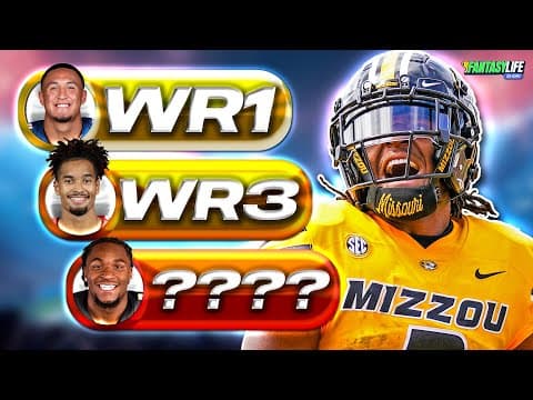 Top 12 Rookie WRs in the 2025 NFL Draft (Film vs. Analytics Rankings!)