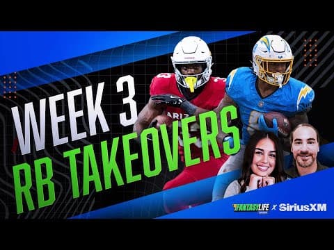 2025 Fantasy Football Week 3 Reactions: Running Backs Primed for Takeovers