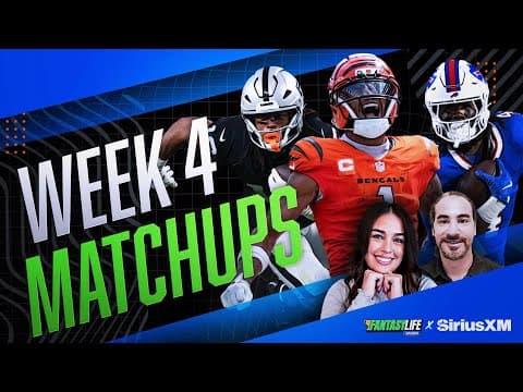 Week 4 Fantasy Football Matchups and Start/Sit Advice + Matt Forte Interview!