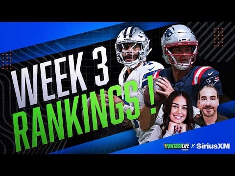 Week 3 Fantasy Football Rankings