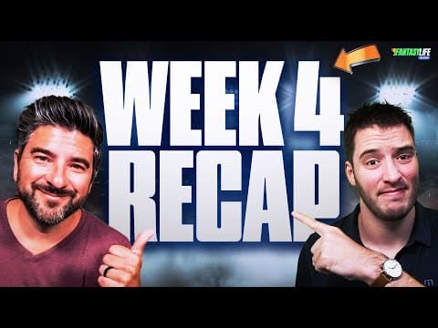 Fantasy Breakdown of EVERY NFL Week 4 Game (INSTANT ANALYSIS!)