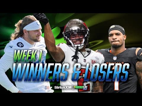 Week 1 Winners and Losers for 2025 Fantasy Football