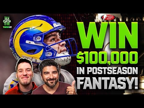 How To Take Home BIG MONEY in Postseason Fantasy Football | Talk Data to Me