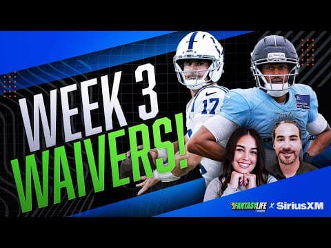 Week 3 Waiver Wire Targets for 2025 Fantasy Football