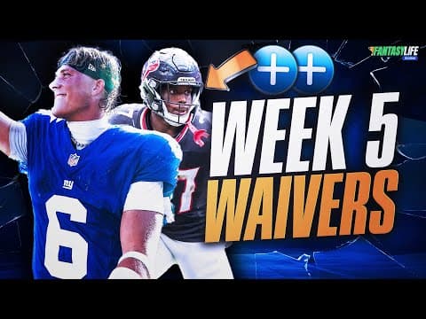 Week 5 Fantasy Football Adds