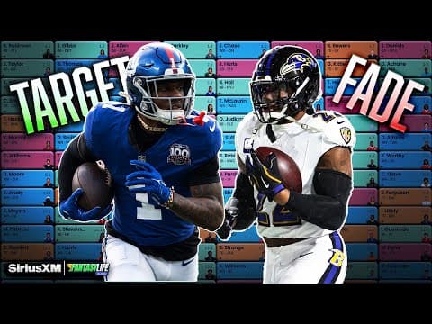 Targets and Fades in Different Rounds of Fantasy Drafts