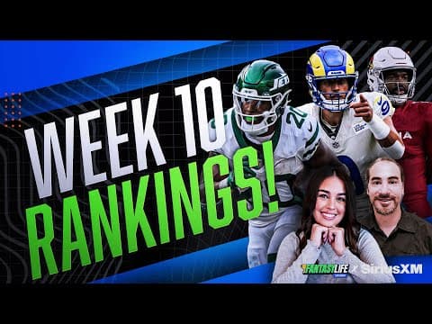 Fantasy Football Predictions, Rankings, and Injury Updates for Week 10!
