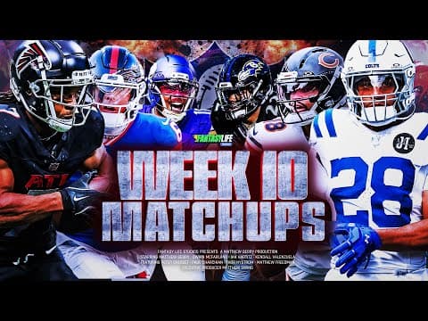 Breaking Down Every Week 10 Matchup for Fantasy Football