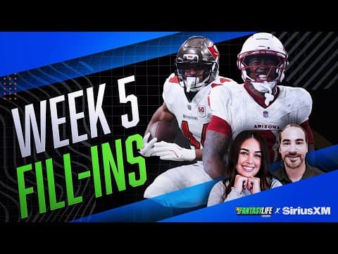 Week 5 Fantasy Football Outlook: Bye Week Fill-ins!