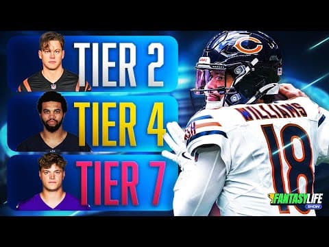 Quarterback Rankings & Tiers for 2025 Fantasy Football