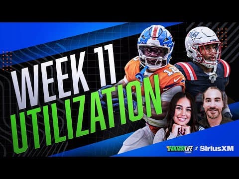 Fantasy Football Week 11: Utilization Report and Waiver Wire Targets!