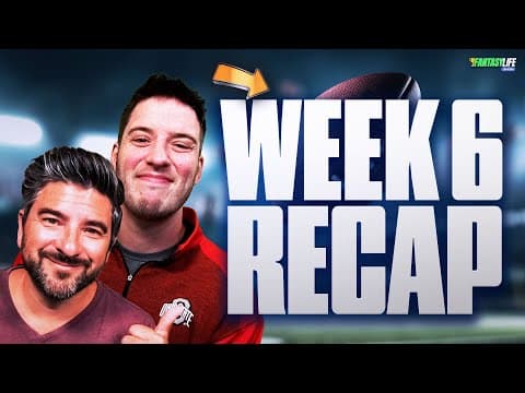 Fantasy Breakdown of EVERY NFL Week 6 Game (INSTANT ANALYSIS!)
