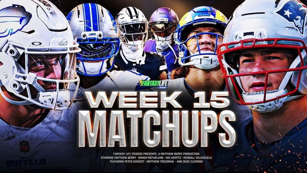 Breaking Down Every Week 15 Matchup for Fantasy Football
