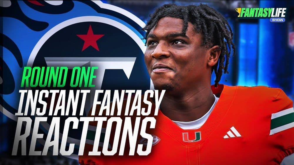 NFL Draft Round 1: Instant Reaction to EVERY Fantasy-Relevant Pick