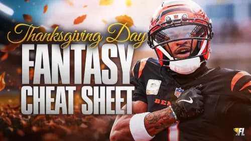 Thanksgiving NFL DFS and Betting Cheat Sheet: Christian Watson, The Bengals and More