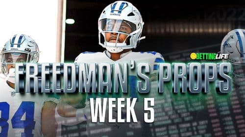 Freedman's Props. Best Player Prop Bets for Week 5.