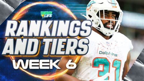 Week 6 Fantasy Football Rankings And Tiers. Raheem Mostert Is A Smash Play.